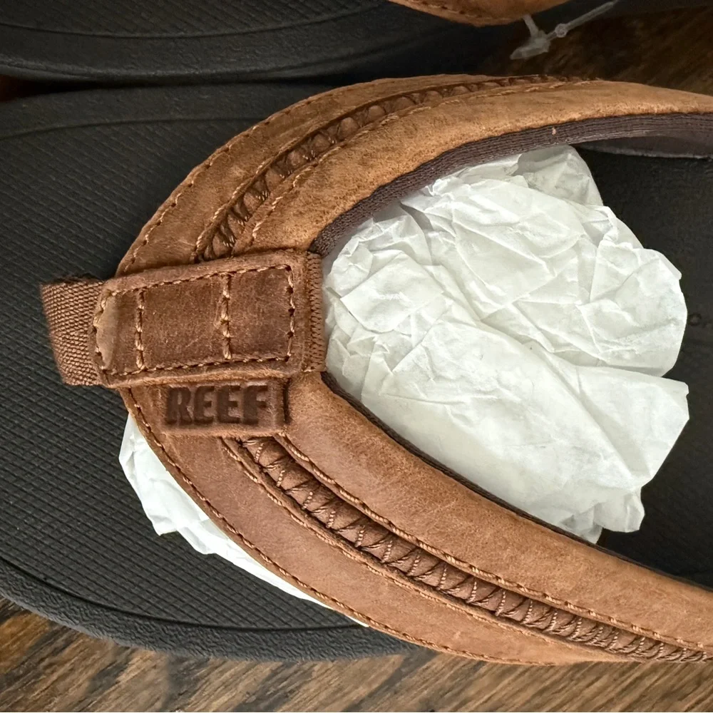 Reef Men's Ortho-Bounce Coast Sandals Sz 8 leather